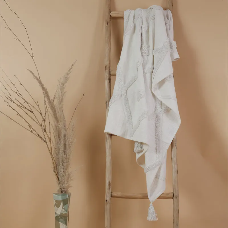 Wander Knit Cotton Throw media 1