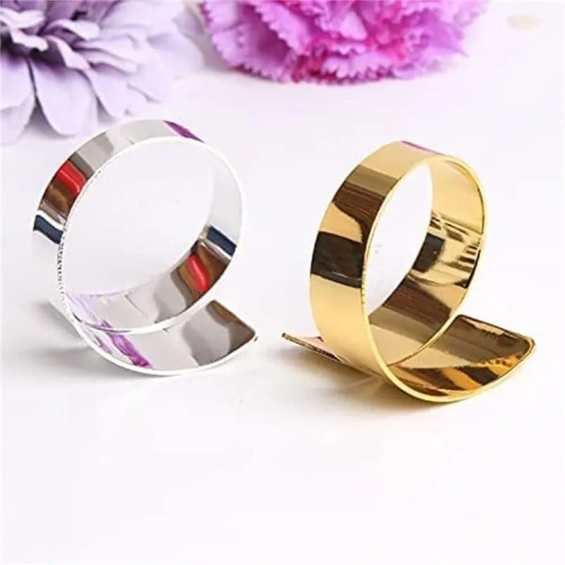 Curve Clasp Napkin Ring - Set Of Four media 4