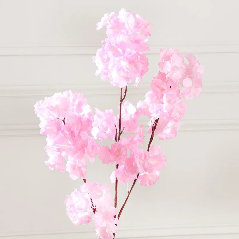 Blossira Cherry Blossom Fabric Arificial Flower - Light Pink media 5