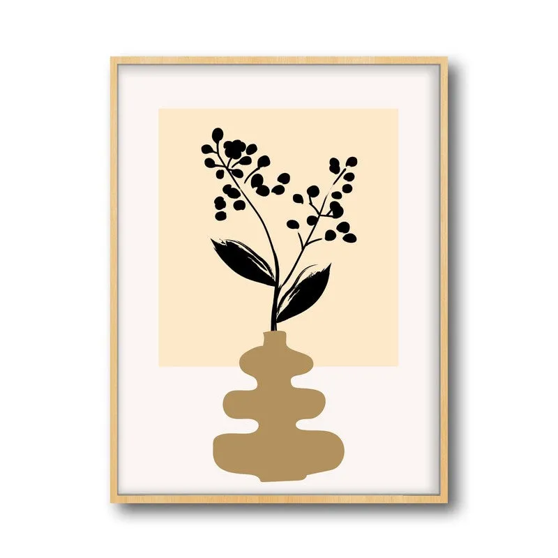 Harmona Canvas Wall Painting With Brown Frame media 3