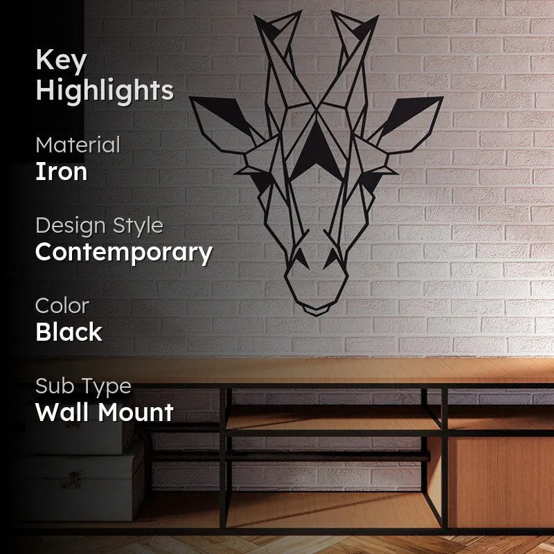 Giraffee Black Iron Wall Accent media 2