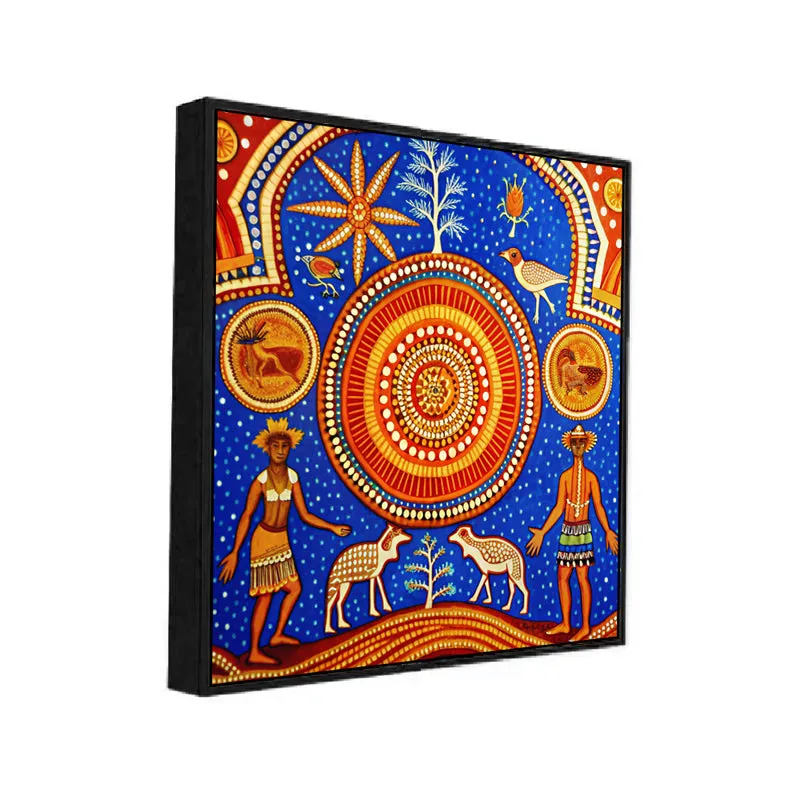 Tribal Tastes Canvas Wall Art With Frame media 3