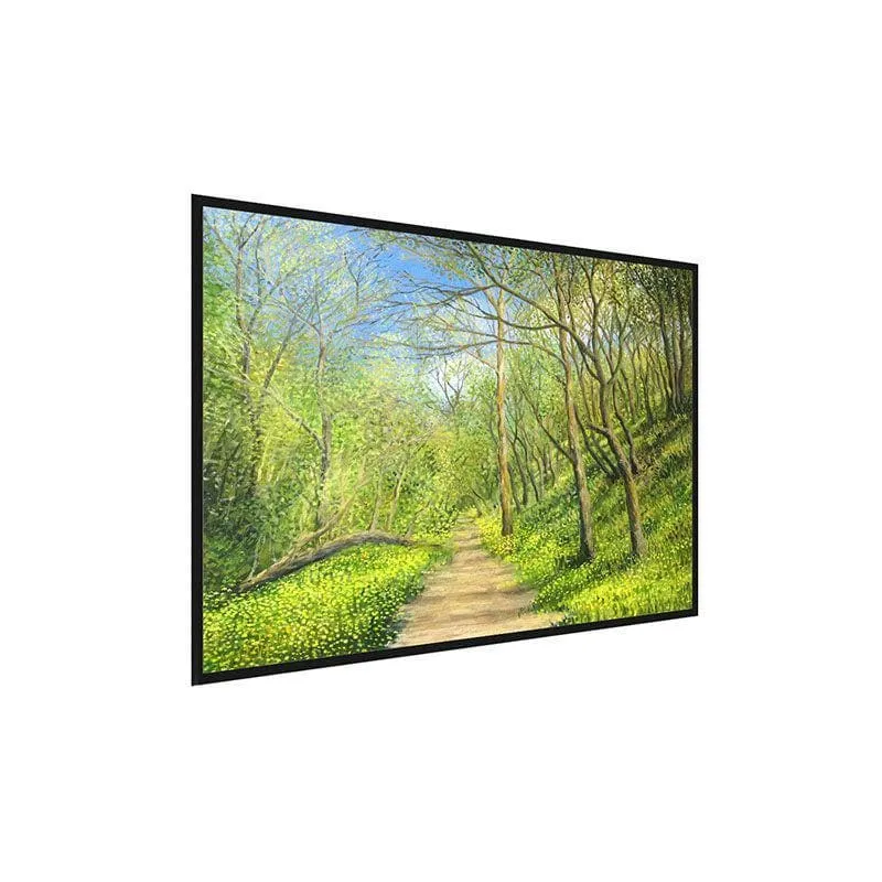 Yellow Scent Canvas Wall Painting - Black Frame media 3