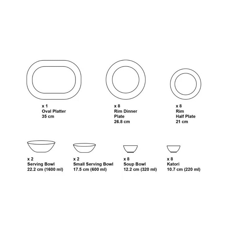 Noritake Lunaris Bloom Dinner Set - Thirty Seven Piece Set media 9