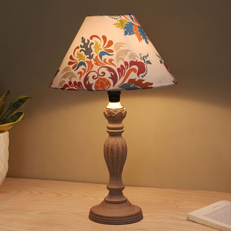 Nordlys Sabi Printed Mango Wood Table Lamp - Multicolor