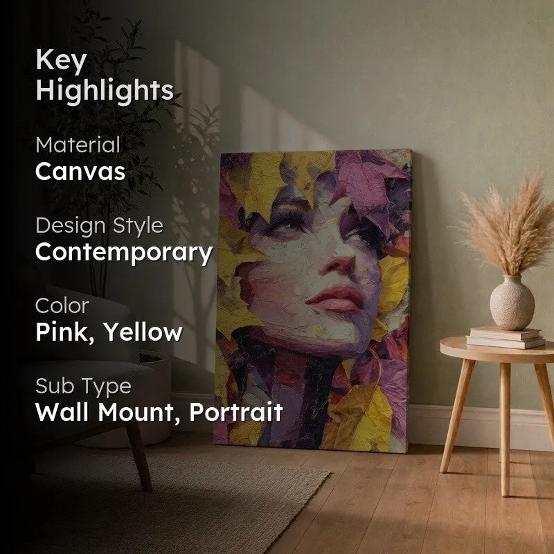 Ethereal Muse Portrait Canvas Wall Art media 2