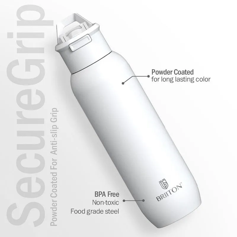 Drinko Fantasia Hot & Cold Thermos Water Bottle (White) - 630 mL media 7