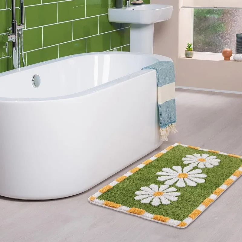 Olive Blossom Meadow Bathmat media 3