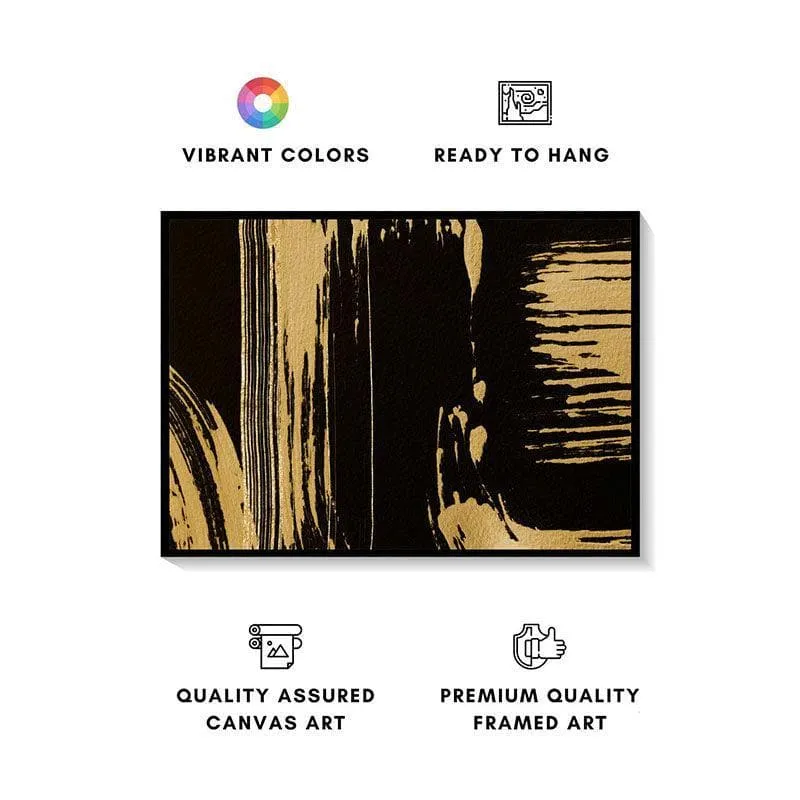 Luxury Gold Canvas Painting - Black Frame media 4