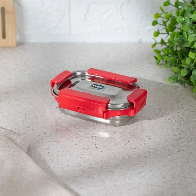 Savory Insulated Steel Lunch Box (Red) - 150 mL media 1