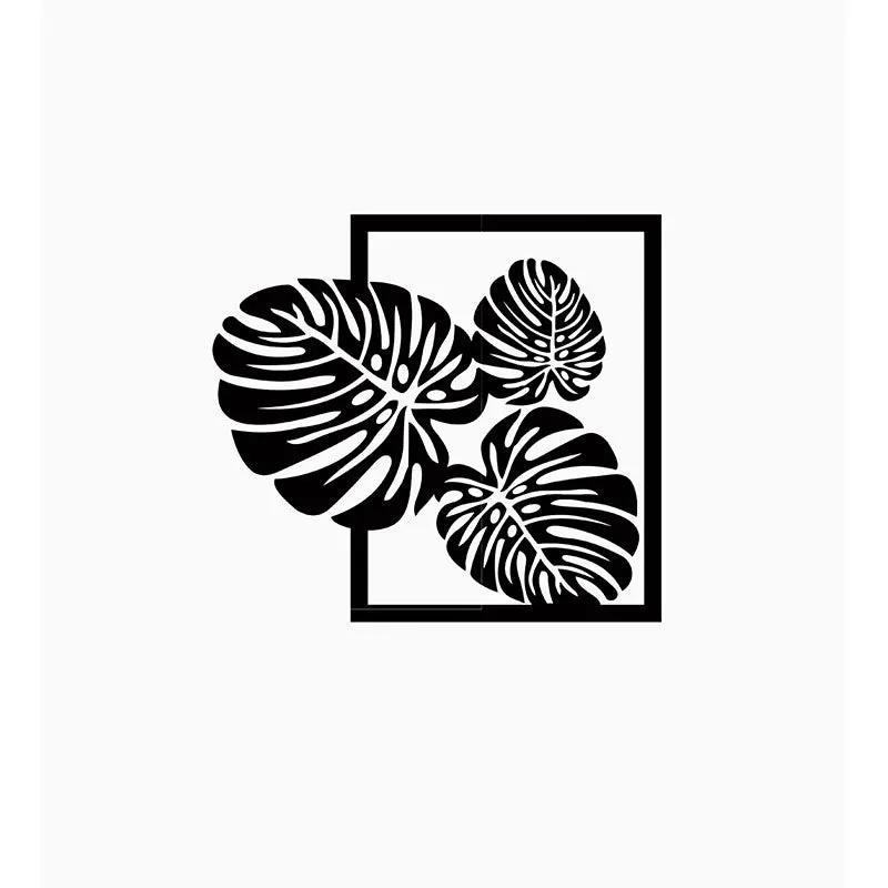 Big Leaves Black Iron Wall Accent media 3