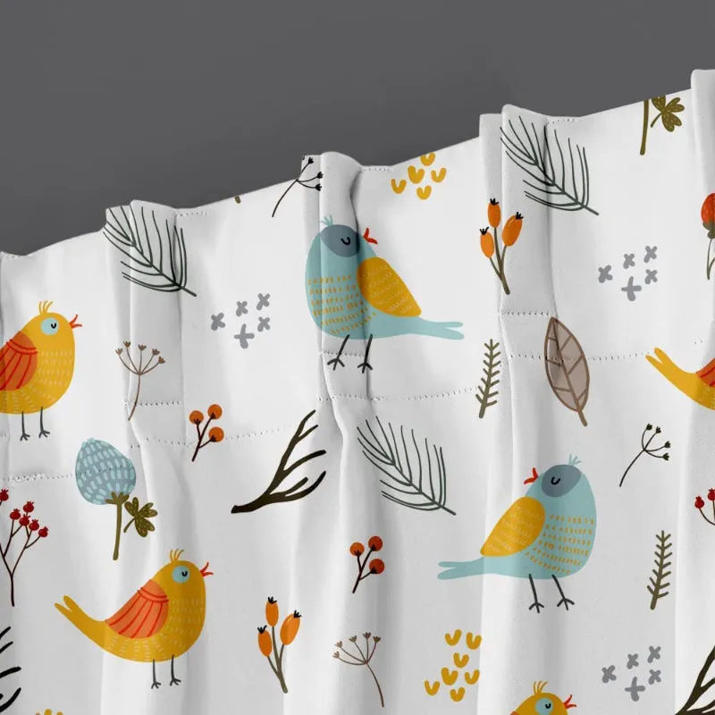 Bird Paradise Double Pinch Pleat Medium Width Curtain media 6
