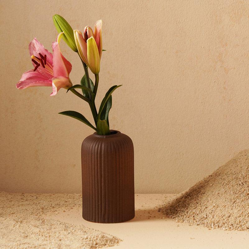 Abdiya Ceramic Vase - Brown media 3