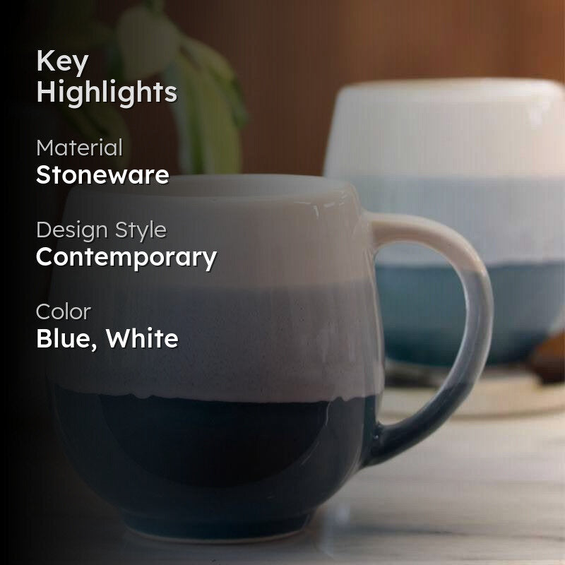 Wave Stoneware Coffee Mug (440 mL) media 2