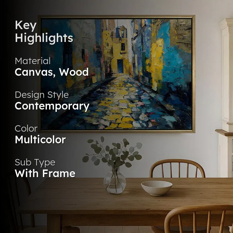 City Canvas Canvas Wall Painting With Frame media 2