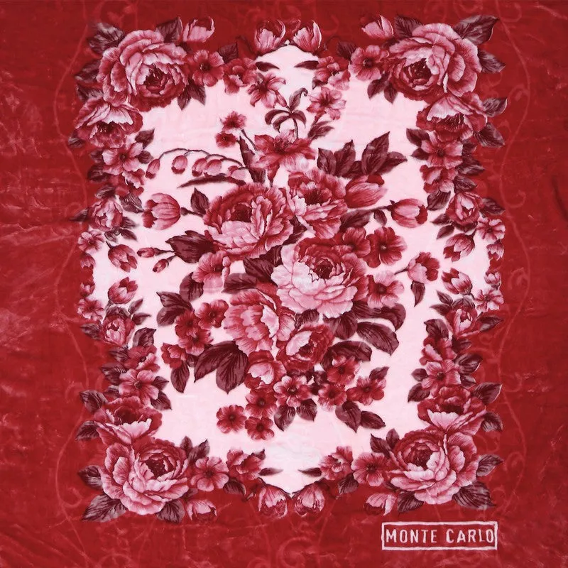 Monte Carlo Crimson Blossom Blanket - 600 GSM media 7
