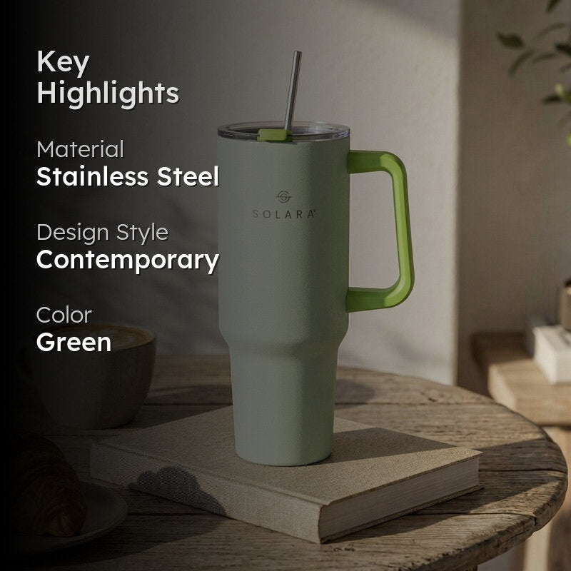 Solara Urban Chill Stainless Steel Tumbler (1200 ML) - Green media 2