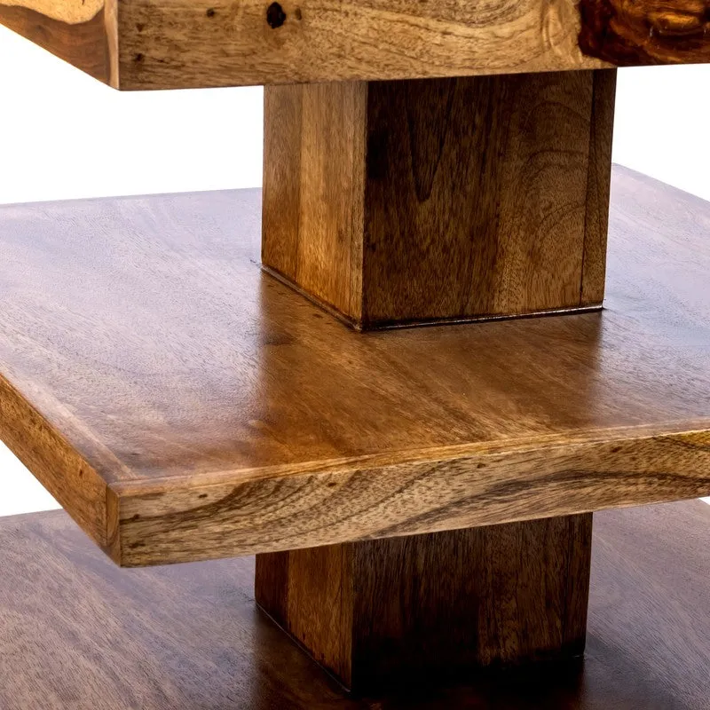 Xavex Sheesham Wooden Center Table - Brown media 4