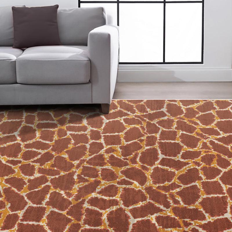 Ailin Abstract Polyester Anti-Skid Polyester Carpet - Light Brown media 8