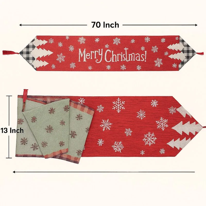 Merry Christmas Festive Table Runner media 6