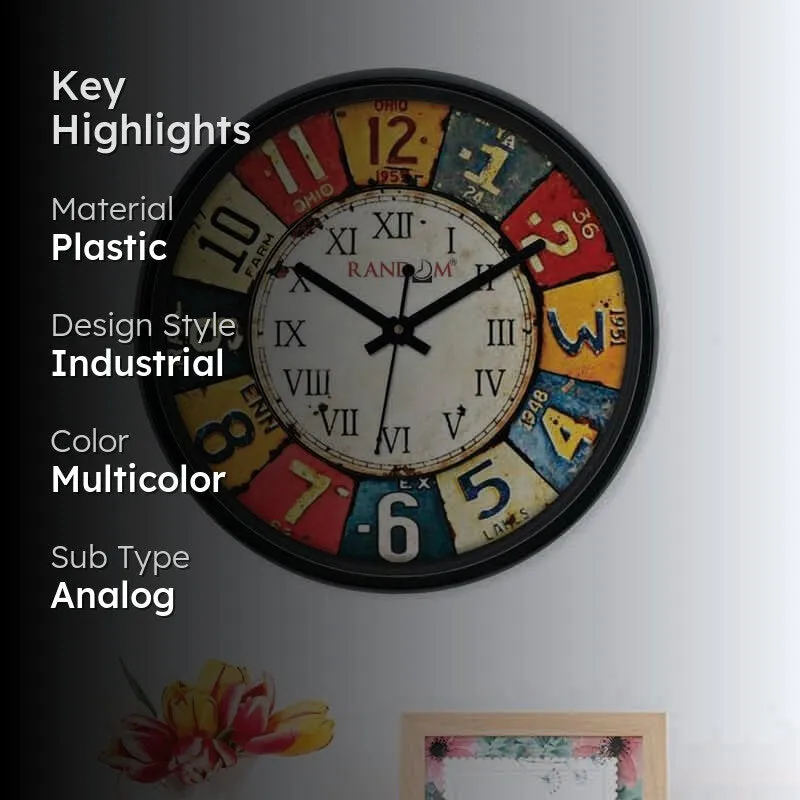 Pop Art Wall Clock media 2