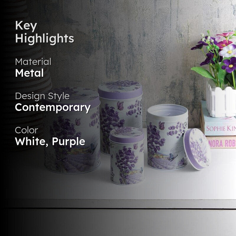 Lavender Lush Storage Box - Set Of Four image 2