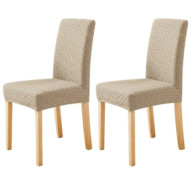 StyloCraze Fit Chair Cover (Beige) - Set Of Two media 3