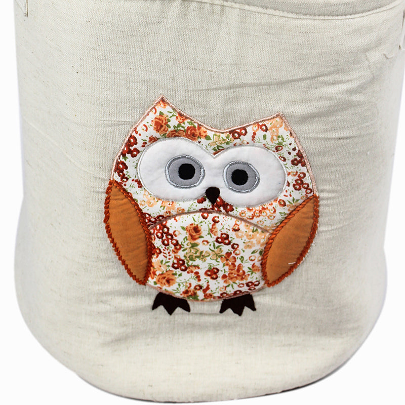 Hoot Hop Organiser Fabric Basket - Owlery Collection media 4