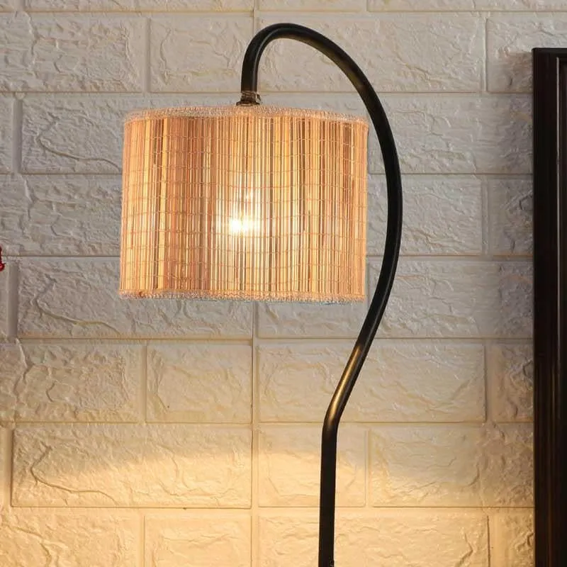 Bonzoi Bamboo Table Lamp - Beige,Black media 1