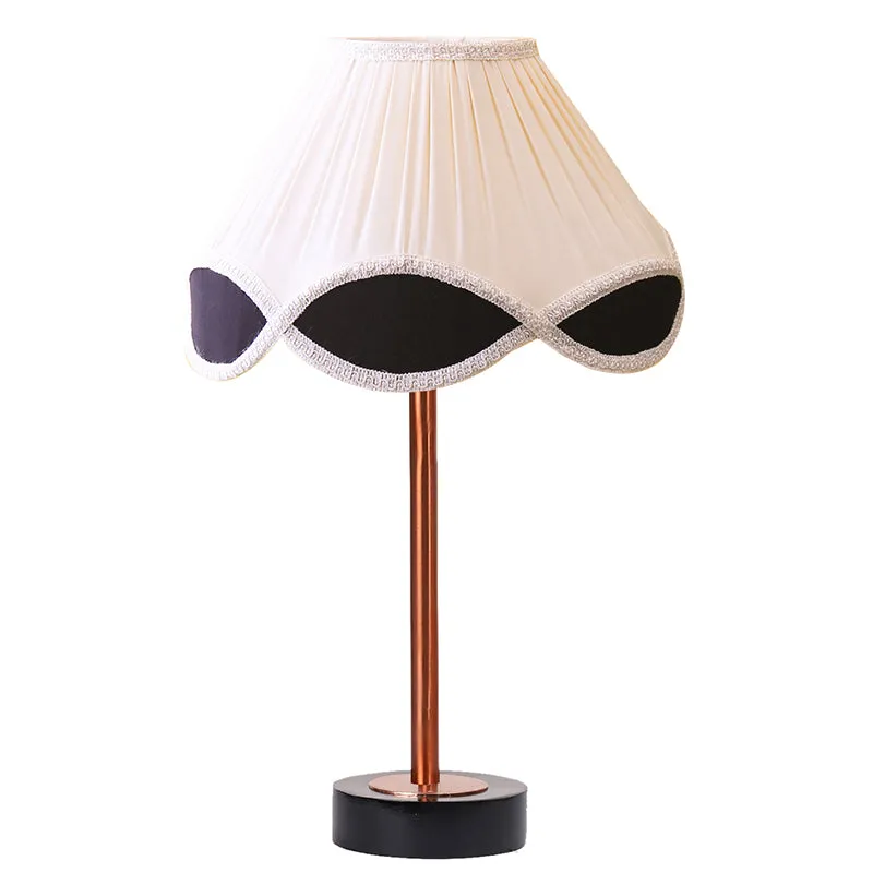 Valenica Rodin Wooden Table Lamp - White,Copper,Black media 4