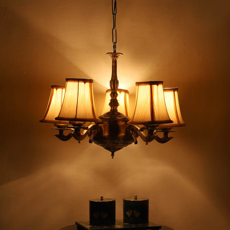 Velas Conical Golden Antique Ceiling Lamp