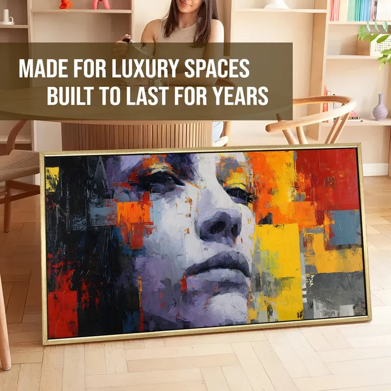 Colorbound Mind Canvas Wall Painting With Frame media 5