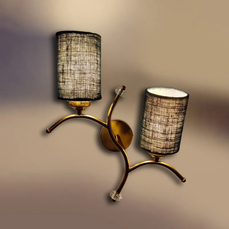 LumiBranch Dual Jute Wall Lamp - Blue media 5