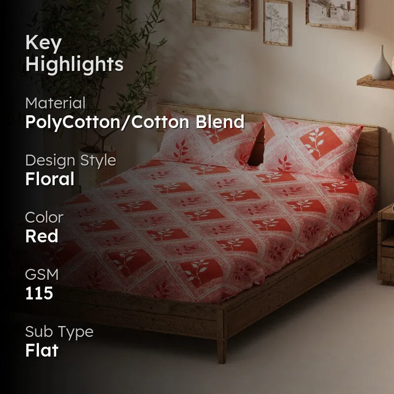 Ynorin Bedsheet (Red) - 115 GSM media 2
