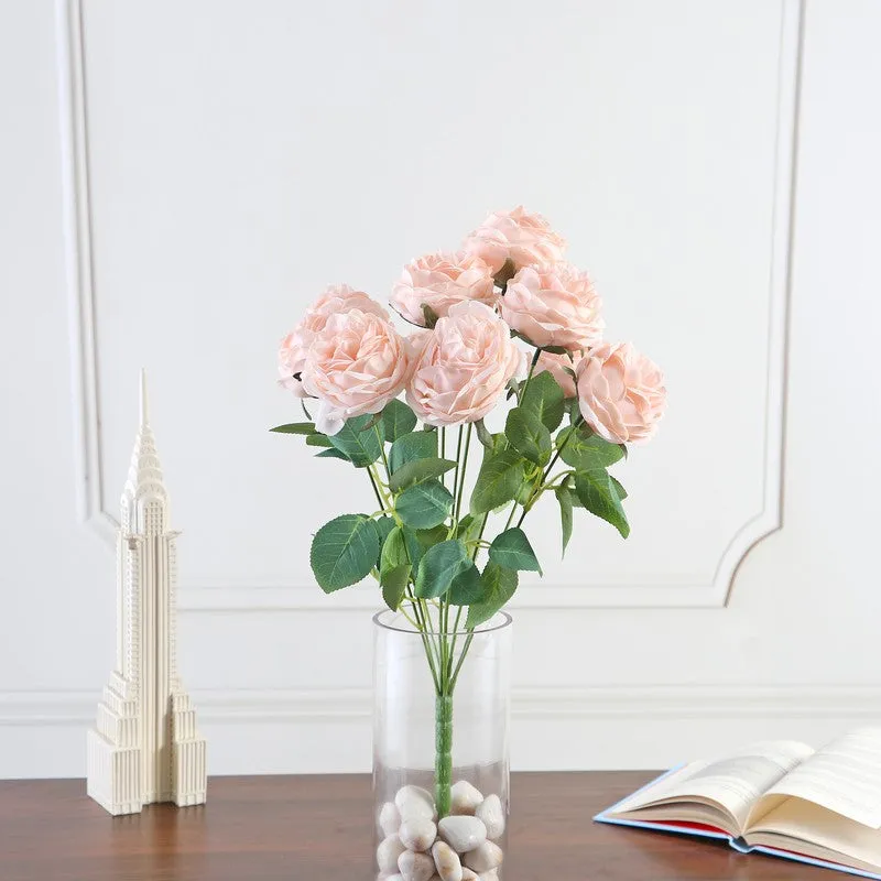 Petalisse Rose Fabric Artificial Flower - Peach media 3