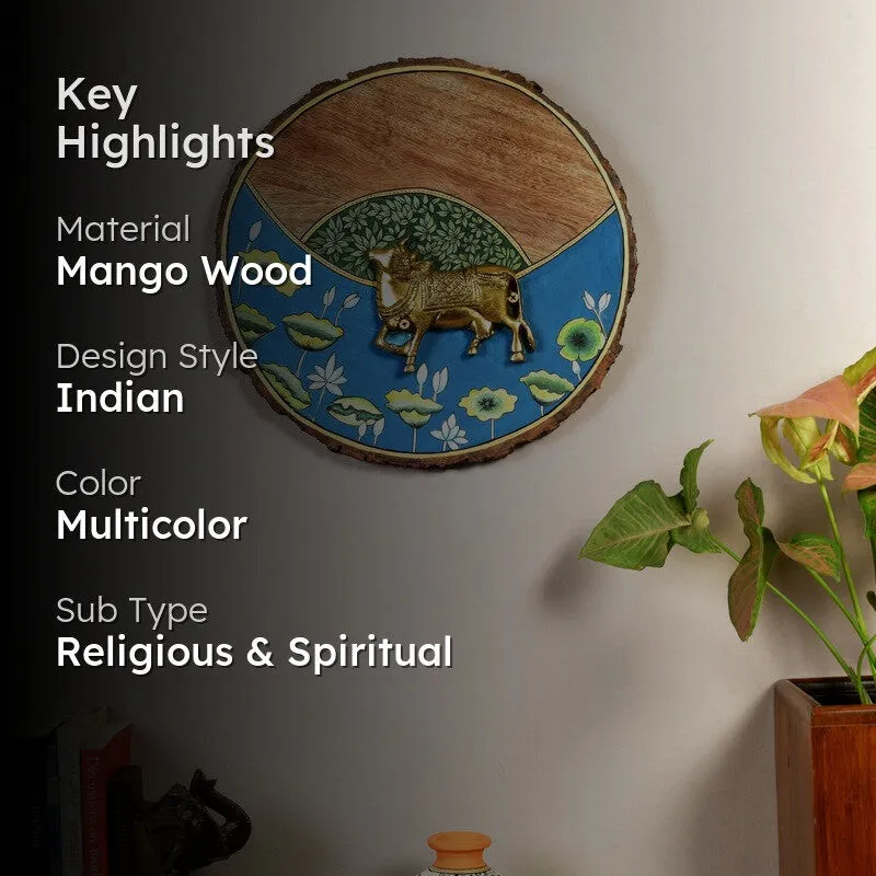 Dorrion Divine Cow Mango Wood Wall Accent media 2