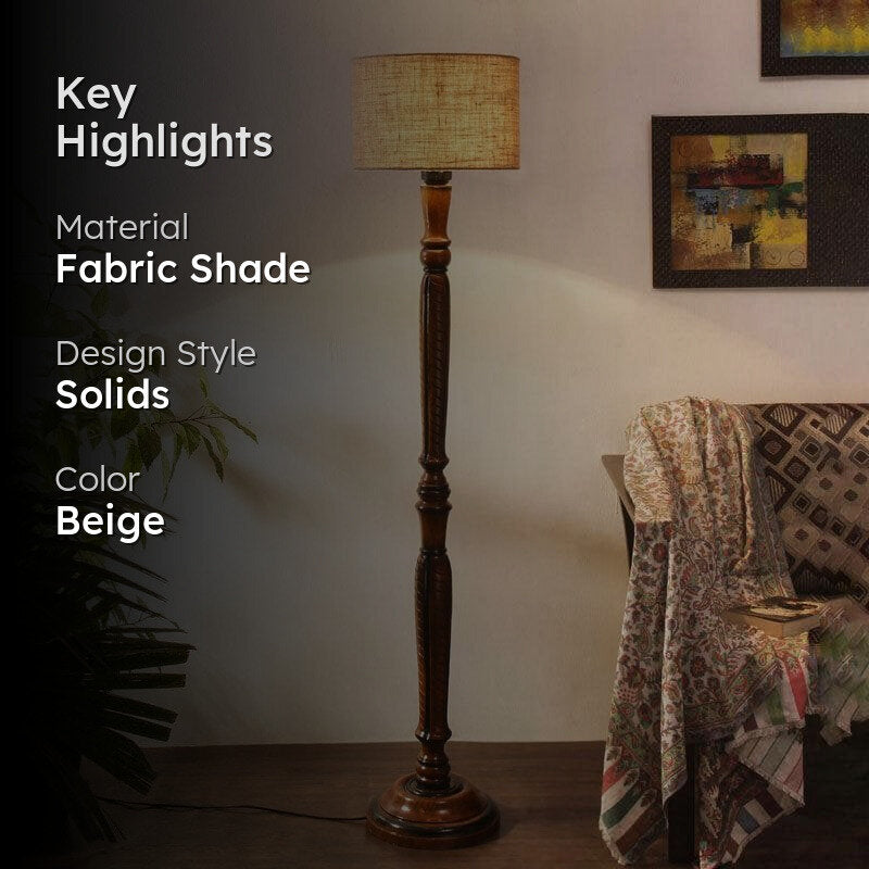 Old School Floor Lamp - Beige media 2