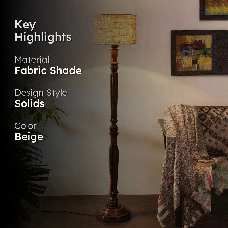 Old School Floor Lamp - Beige media 2