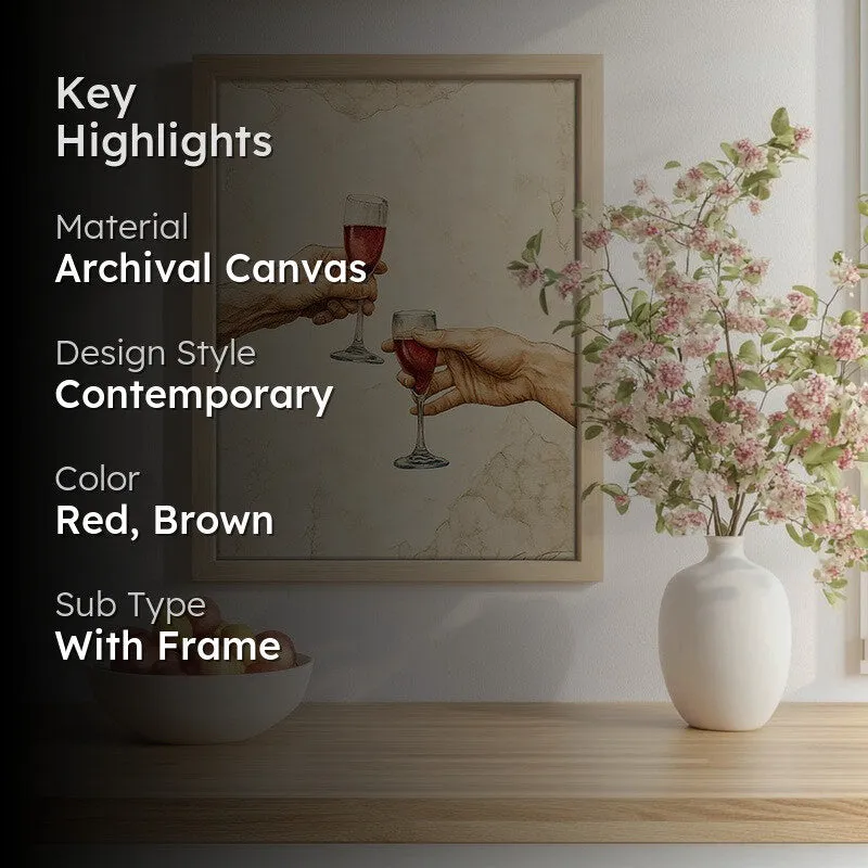 Ros Radiance Archival Canvas Wall Art - Brown media 2