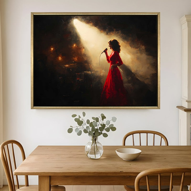 Cabaret Melody Canvas Wall Painting With Frame