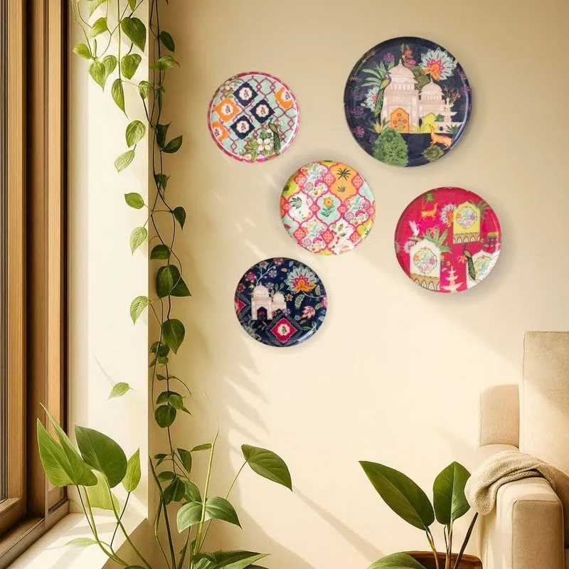 Enamel Wall Plates - Set Of Five media 1