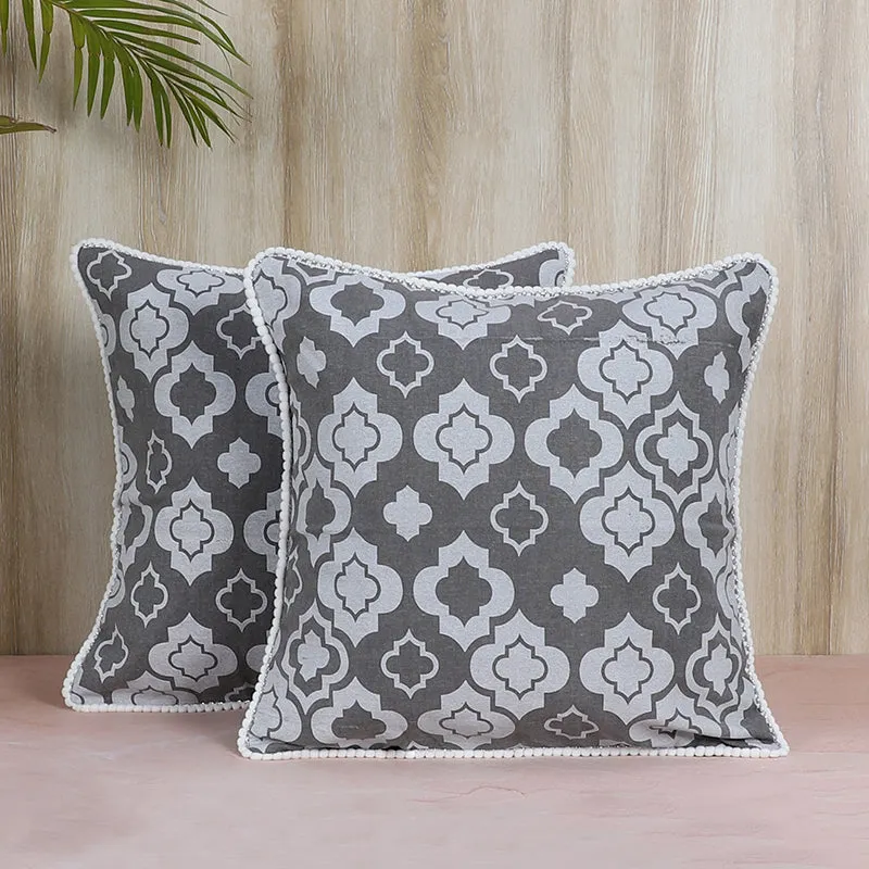 Swayam Baagh Printed Cotton Cushion Cover - Set of Two media 2