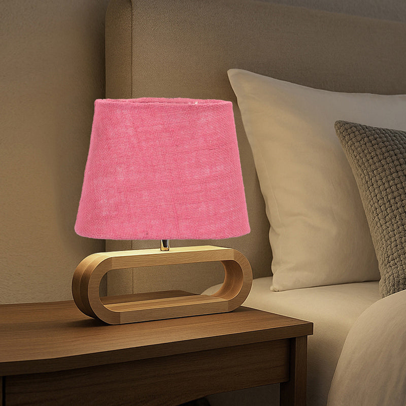 Sienna I Curve Jute Table Lamp - Pink,Brown