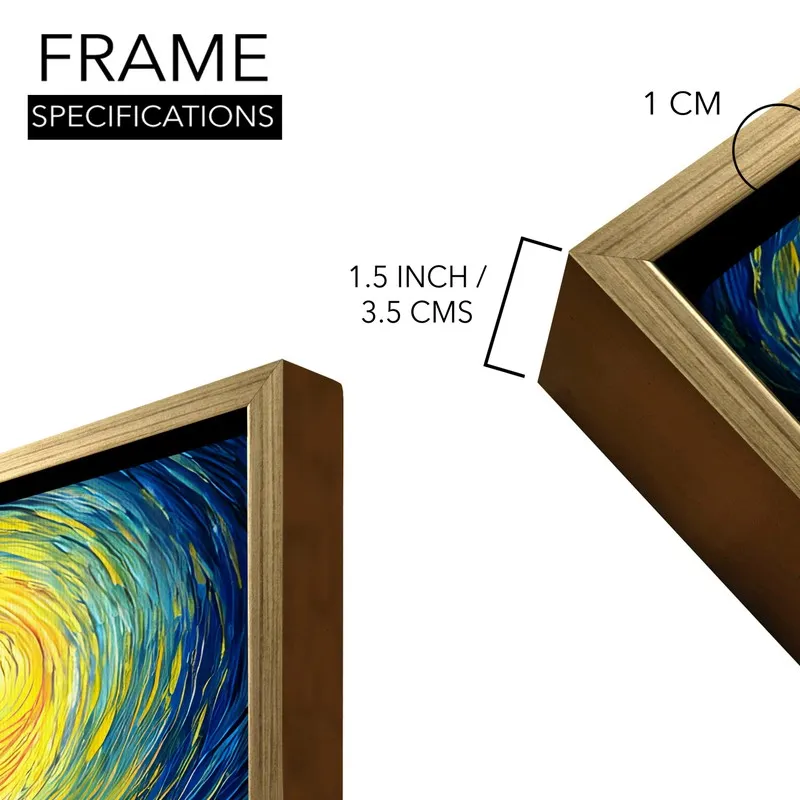 Galactic Whisper Canvas Wall Painting With Frame media 8