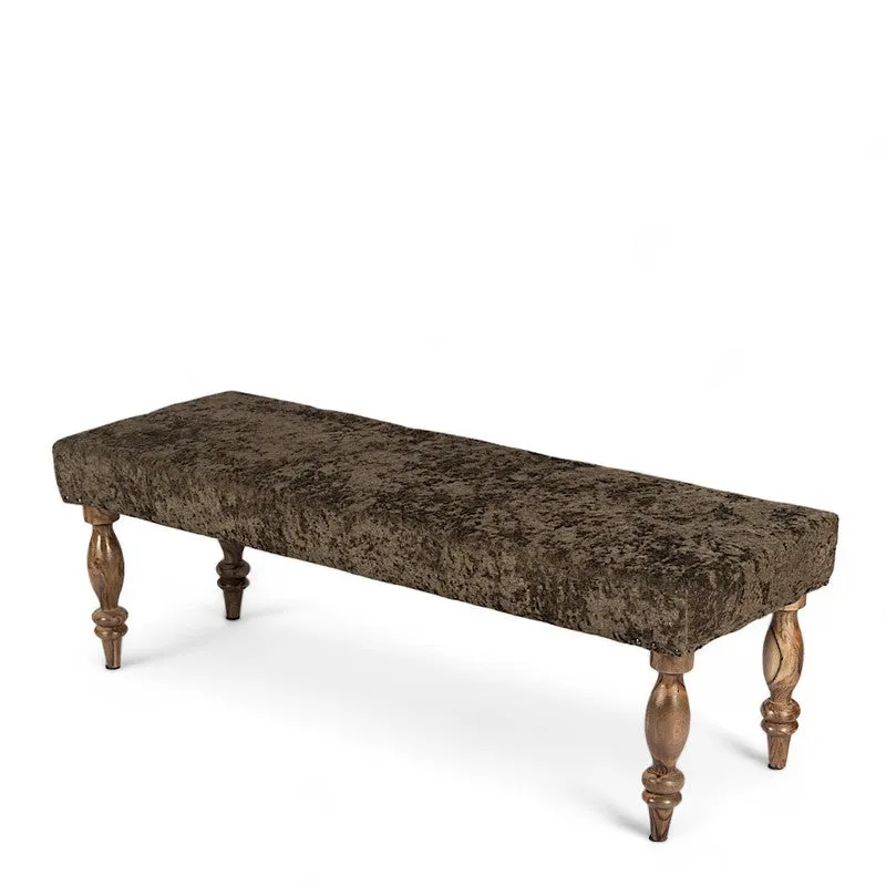 Alvino Sheesham Wooden Bench - Green media 3