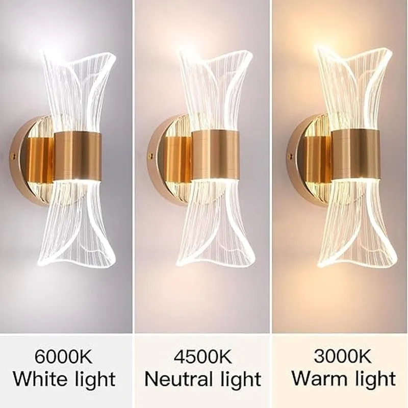 Luminous Twist Acrylic & Metal Wall Lamp media 7
