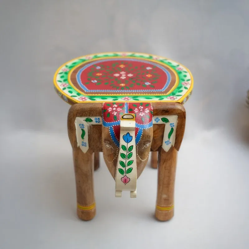 Avyom Rangriti Mango Wood Stool media 3