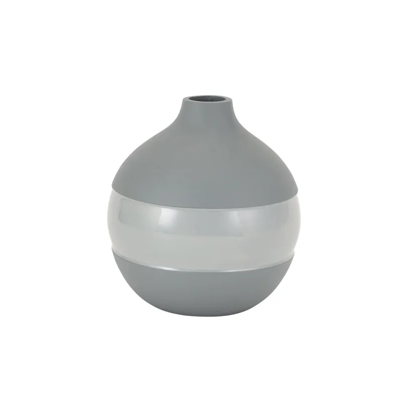 Daino Enamel Vase - Grey media 3