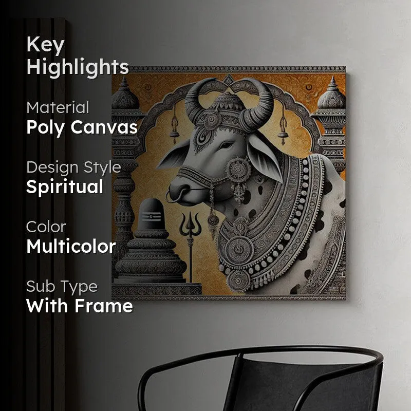 Nandikeshvara Poly Canvas Wall Painting media 2