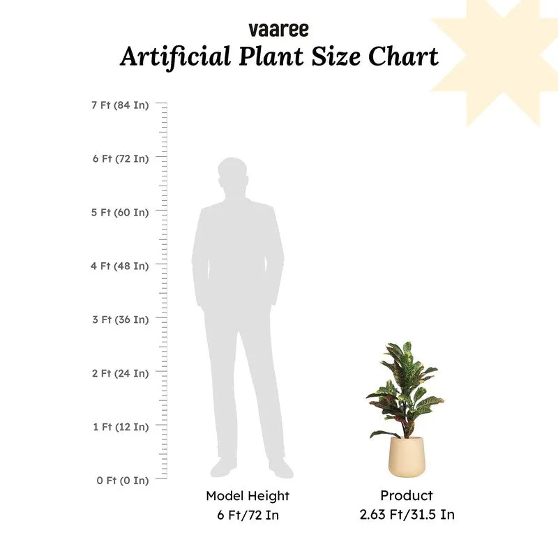 Urban Bloom Artificial Potted Plant With Fiber Pot - 2.5 Feet media 6